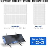 ECO-WORTHY Lot de 4 Support Panneau Solaire 114cm,Fixation Panneau Solaire Angle Réglable Support pour centrale électrique, balcon, angle réglable de 0 à 90°, 100 W-800 W, camping-car - 2