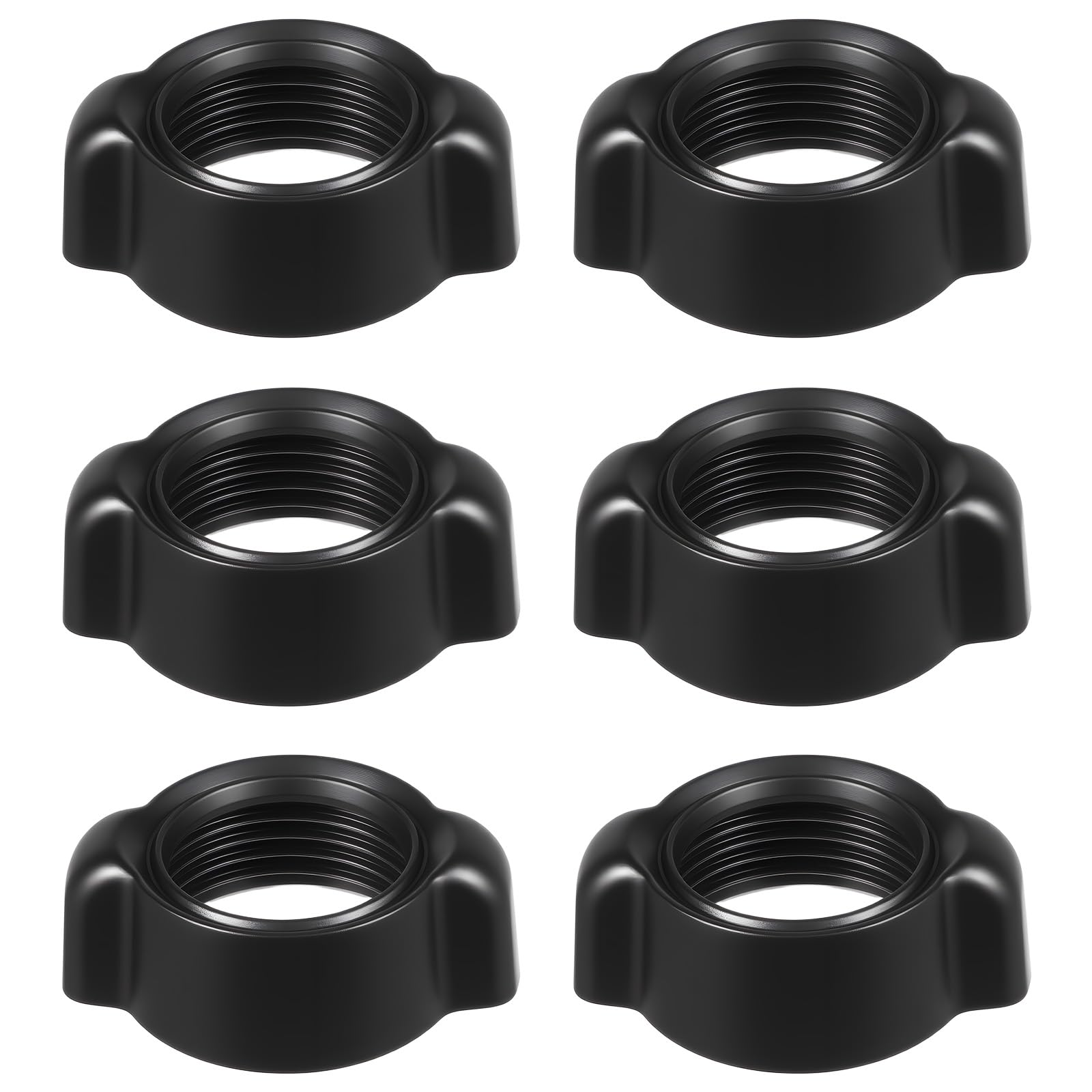 6 Pcs Car Phone Mount Replacement Parts Tightening Nut for Replacement Car Mount Screw Black Mobile Phone Repair