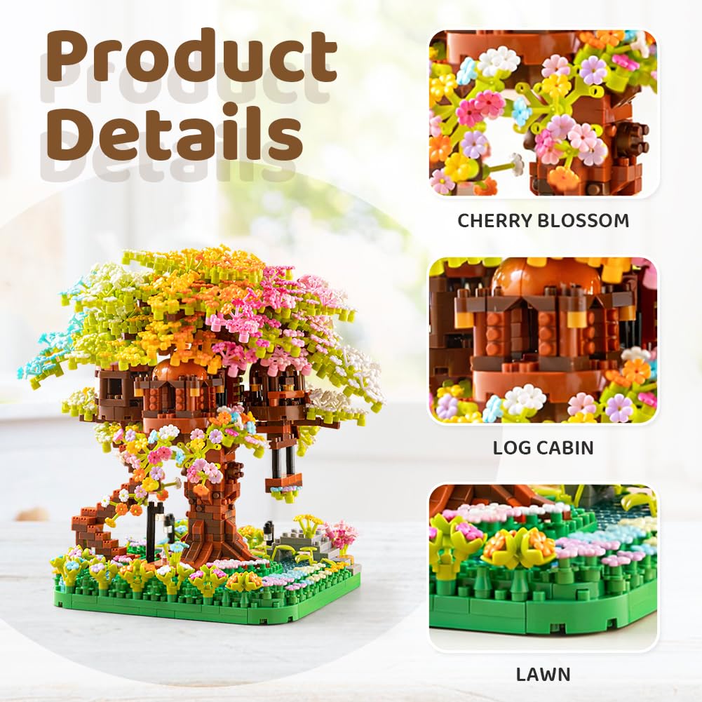Sakura Tree House Building Block Set - Image 3