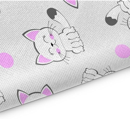 Miniatura 3 de Juego de 4 manteles individuales con diseño de gatos encantadores, lavables, impermeables, para fiestas, hogar, comedor, decoración de mesa de 18 x