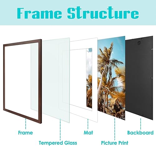 Vista 359 de Frametory, Portarretratos negro de 16 x 20 pulgadas, para fotos de 11 x 14 pulgadas con paspartú, molduras anchas (16 x 20 pulgadas, negro)