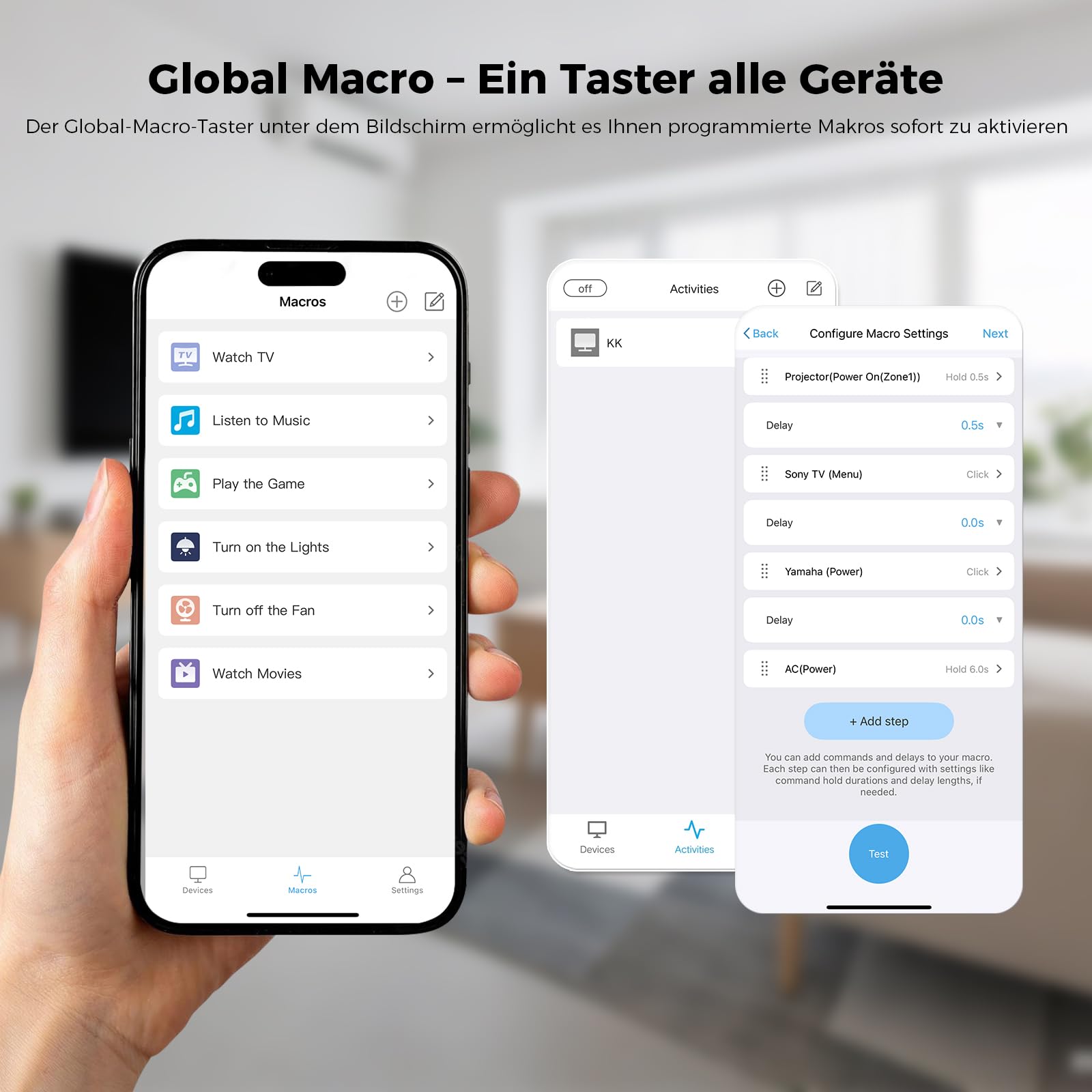 SofaBaton U3 Universelle Fernbedienung, All-in-One Smart Universal-Fernbedienung mit App, Global Macro & Active Multi-Link Bluetooth & Air Mouse & Google Sprachsteuerung