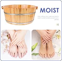 GANAZONO Fa Lábfürdő Vödör Pedikűr Masszázs Spa Fürdőhöz 5
