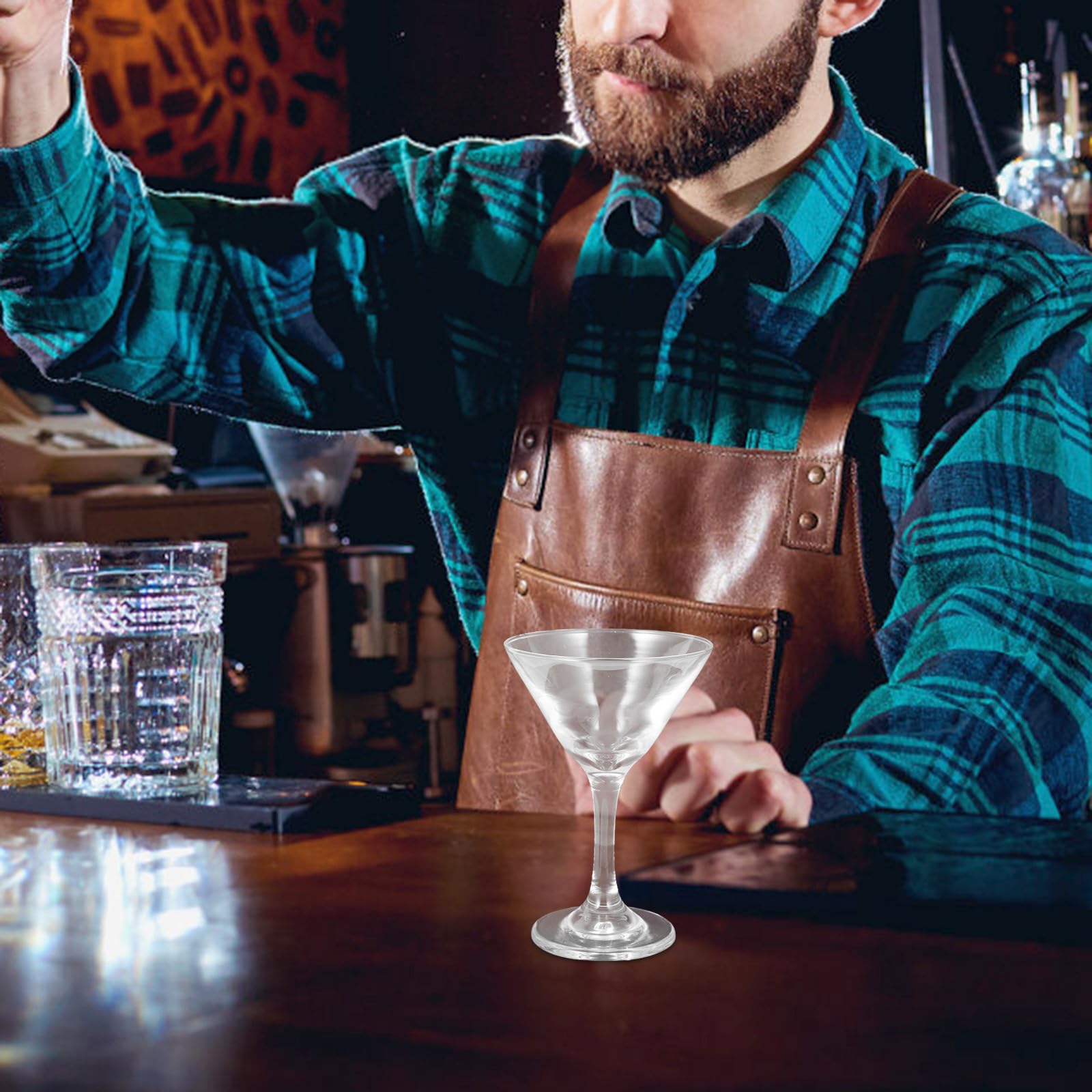 Cabilock 6 Pièces Verre Martini en 120ml, Élégant et Classique pour Fête