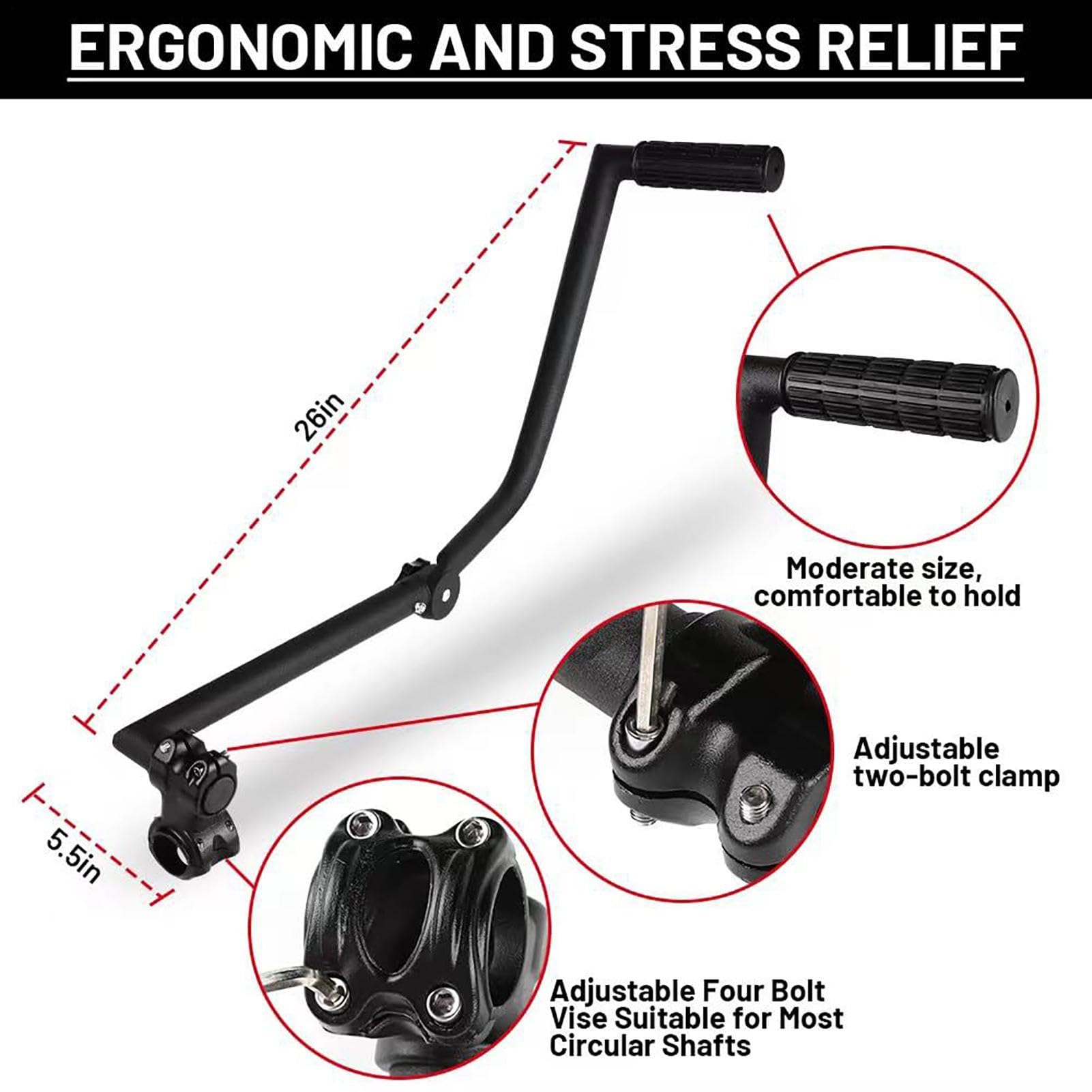 Poignée de débroussailleuse ergonomique avec angle réglable, fixation pour pelouse, jardin, parc, rue, cour, ferme, accessoires d'aménagement paysager, fixation rapide