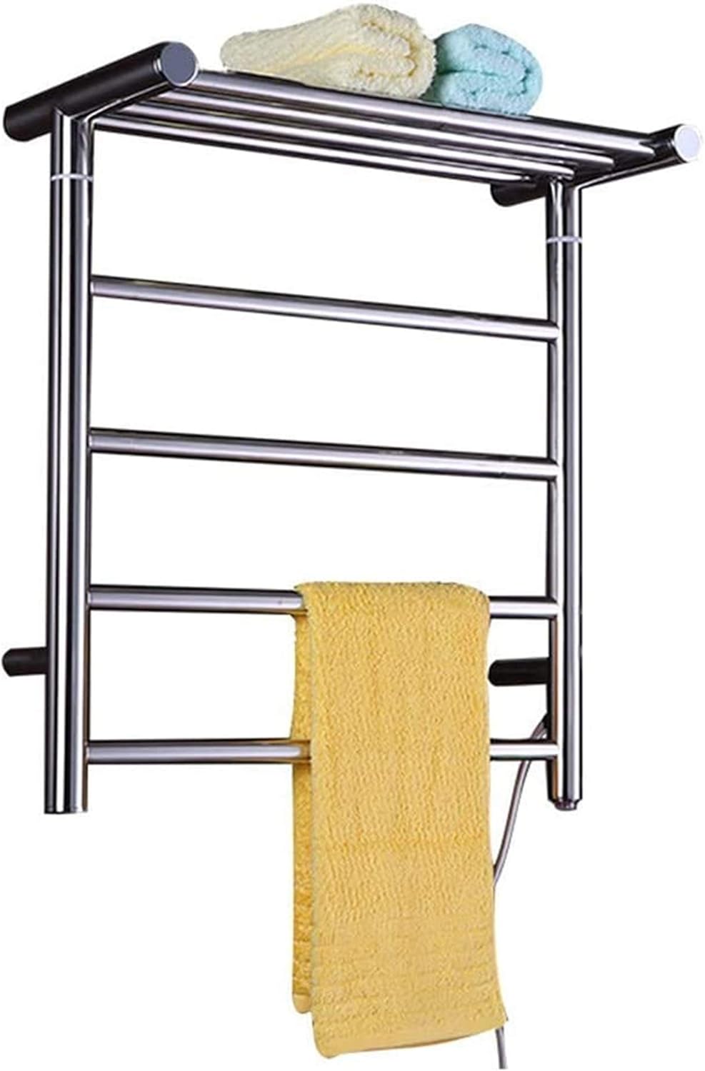 Bathroom Wall Heater Towel Warmer,Electric Towel Rack Wall Mounted Stainless Steel 304 Towel Warmer Bathroom Accessories Heated Towel Rail for Bath Heated Drying Rack