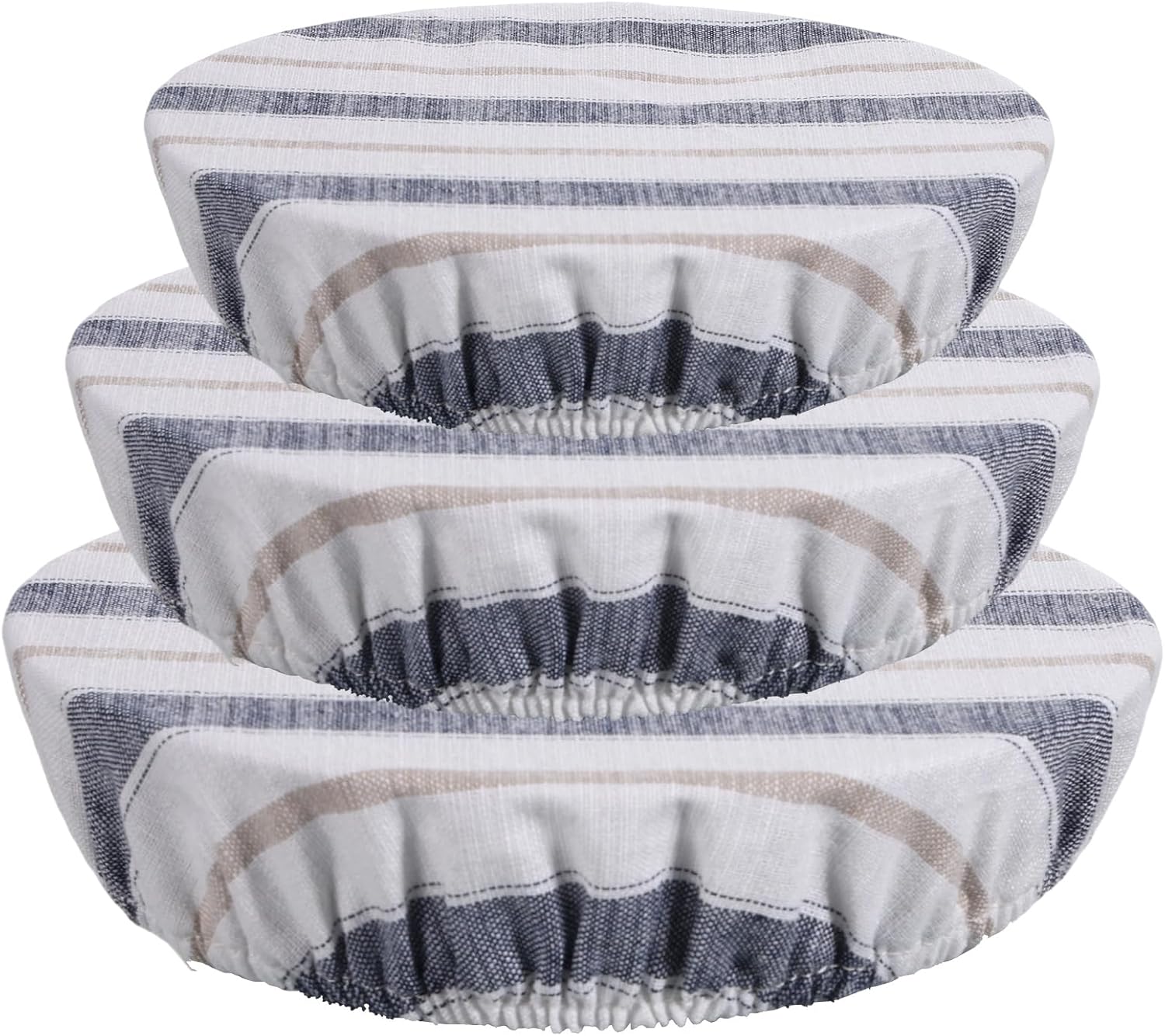 3 PCS Reusable Bowl Covers for Bread Proofing (Natural Beige)