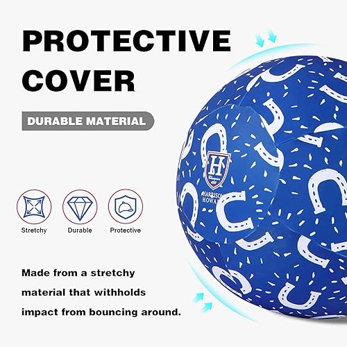 Miniatura 31 de Harrison Howard Howdy Bally Horse Playball Covers Mega Ball Funda protectora para uso equino Patrones divertidos exclusivos Meadow Fiesta 25