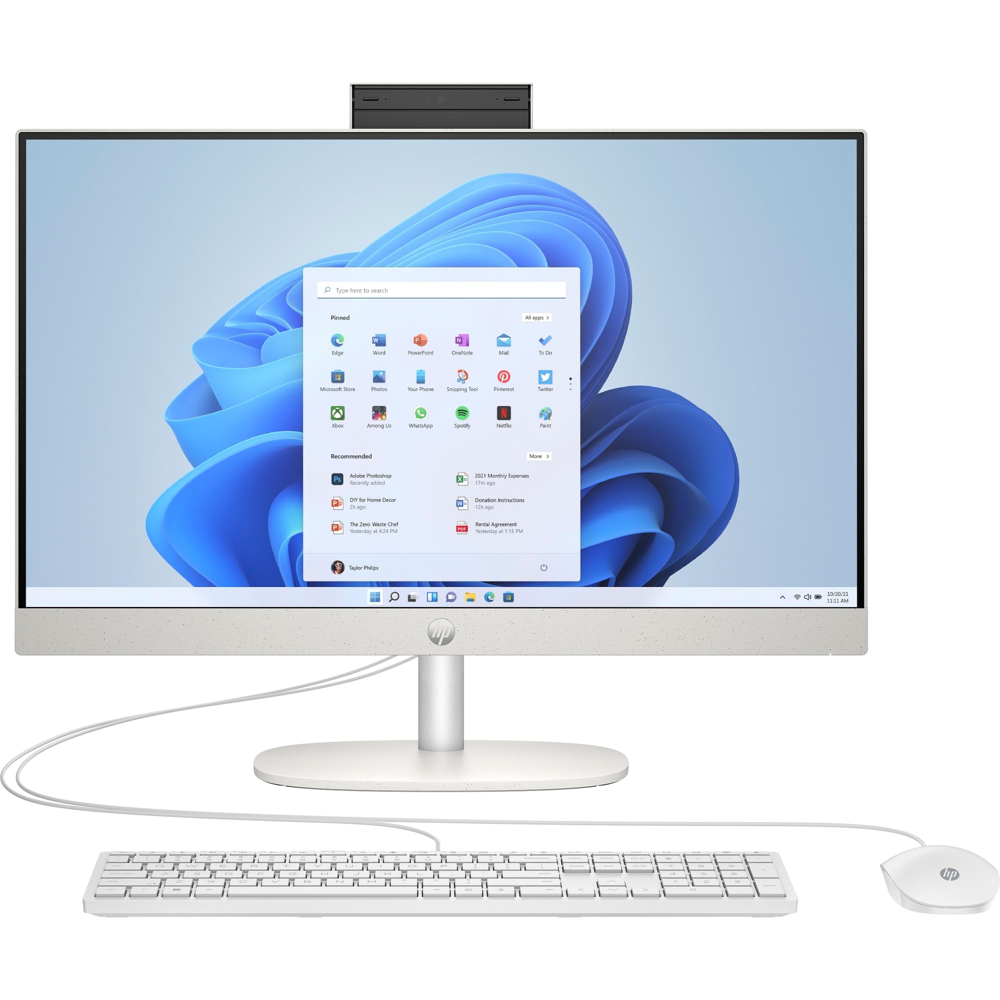Win11高性能9世代Corei5/HP All-in-One PC HP All-in-One Desktop PC with Monitor, 23.8