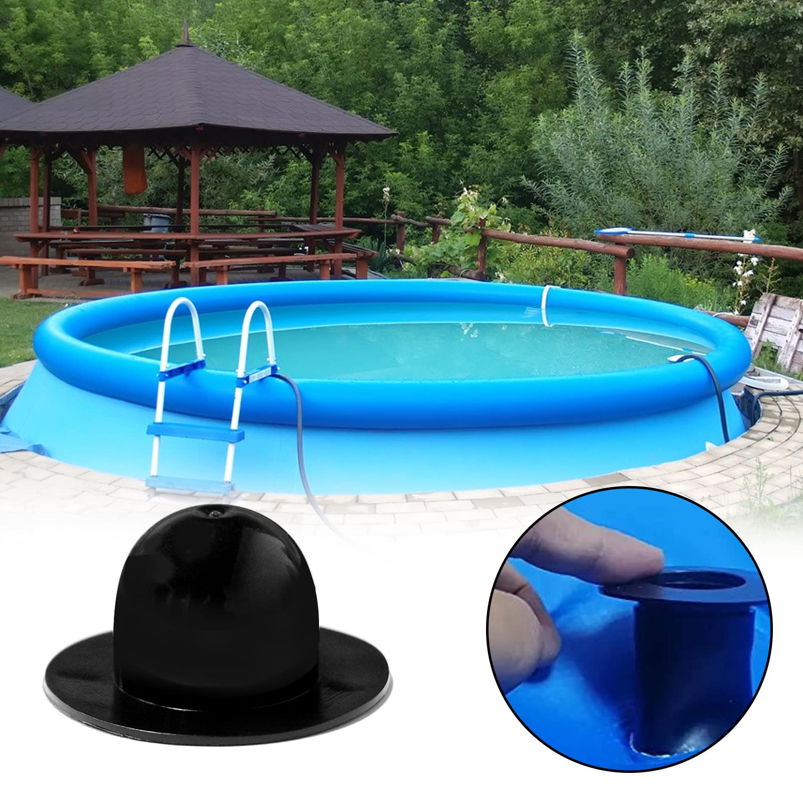 Pool Filter Anschluss Set für Intex Pool Einlass und Auslass, Pool Zubehör Ø 32 mm Schlauchanschluss Pool Ersatzteil mit Innengewinde zum Verschrauben, Wasserzirkulation im Pool zu verbessern (A)