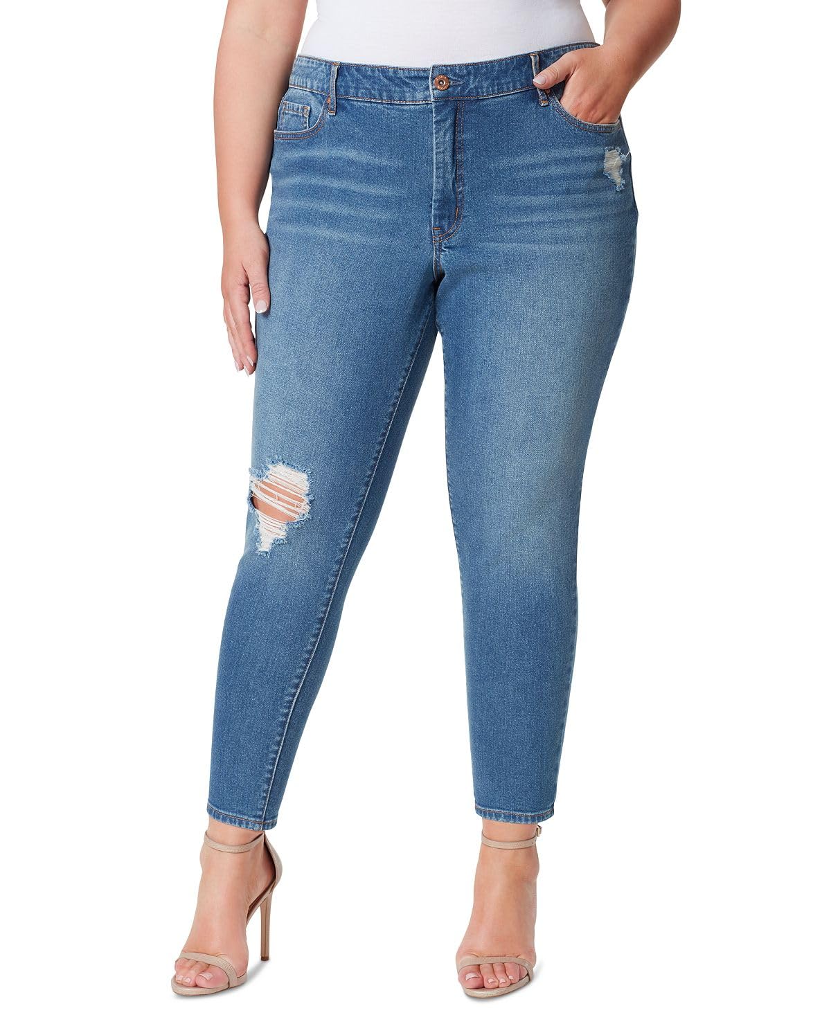 Jessica Simpson Adored Curvy HR Ankle Jeans Para Mujer