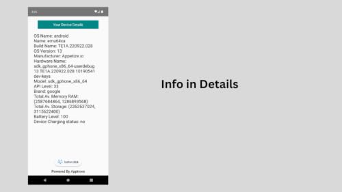 Device Info App – vue 6