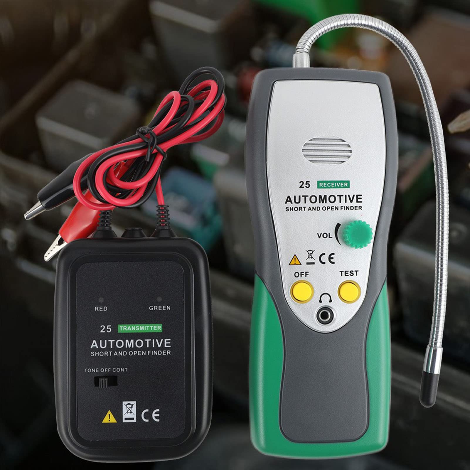 Dioche Tracciatori di Cavi per Auto DY25 Rilevatore di Tracciatori di Cavi per Cortocircuiti Aperti Automobilistici per Riparazione Diagnostica Auto, Tester di Circuito Senza Contatto e sensibilità
