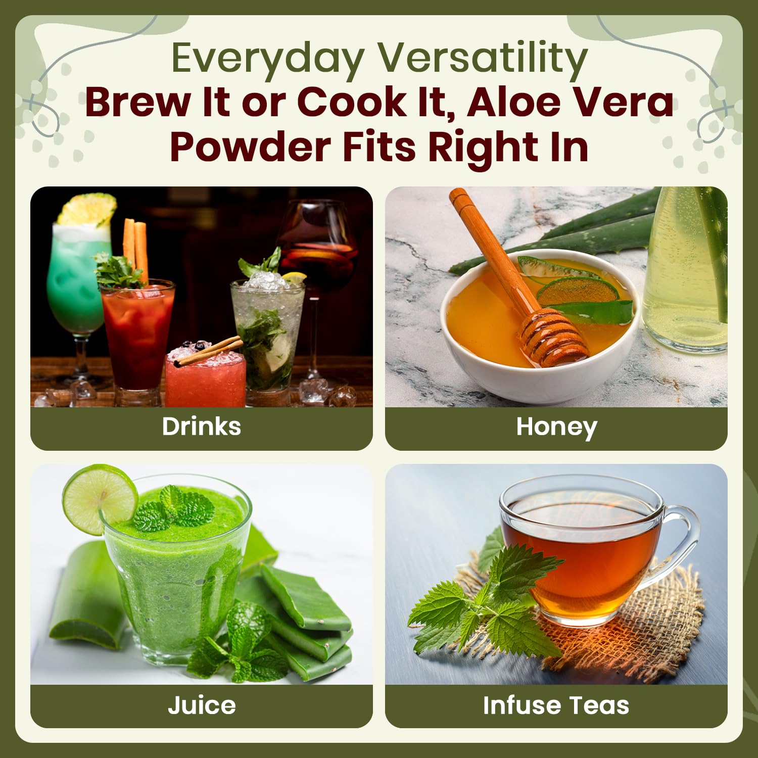 Organic Way Aloe Vera Leaf Powder - Origin - India (16 Ounce) — Amazon image 7