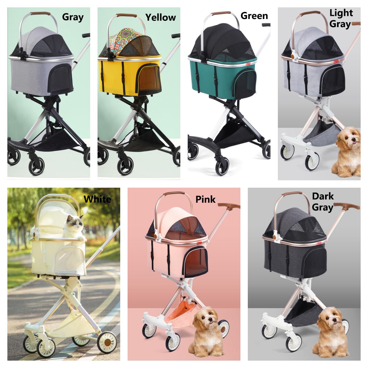 Ultimate Comfort: The 3-in-1 Pet Stroller for Small & Medium Pets!