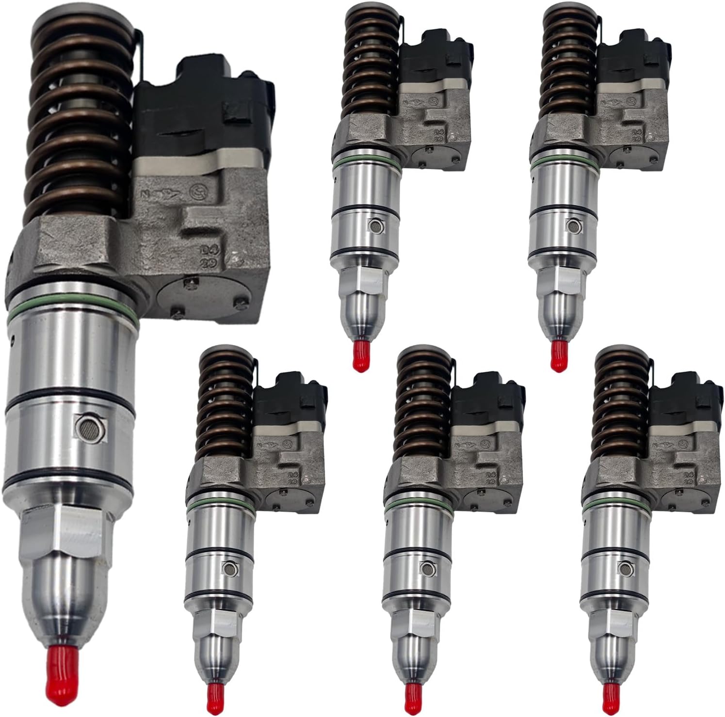 6-Pieces Fuel Injector R5235575 R5237650 R5235915 Compatible with Detroit Series 60 12.7L Engine S60 5235575 5237650