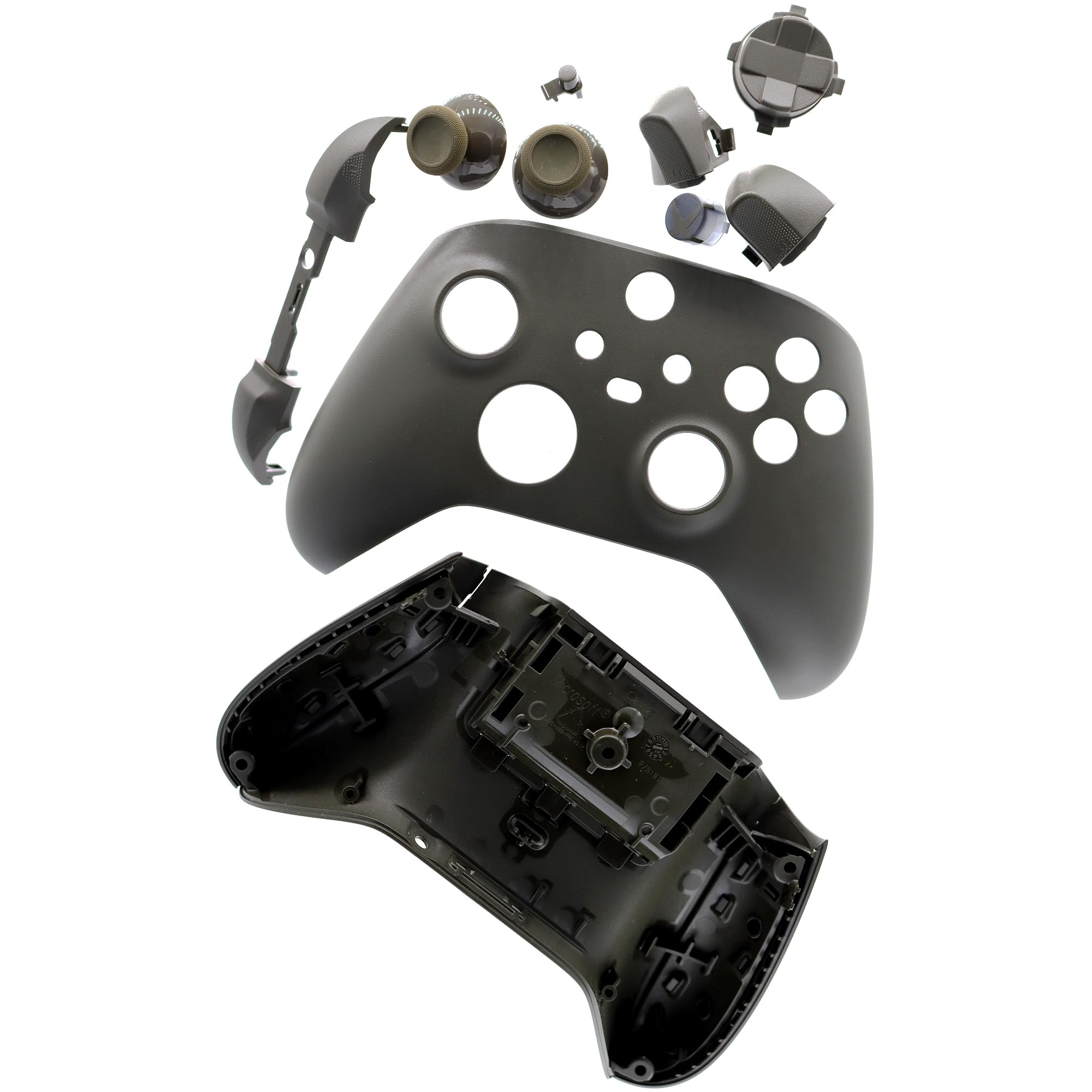 Deal4GO - Kit de carcasa 14 en 1 con gatillo, parachoques de repuesto para mando inalámbrico Xbox Series X|S (camuflaje verde)