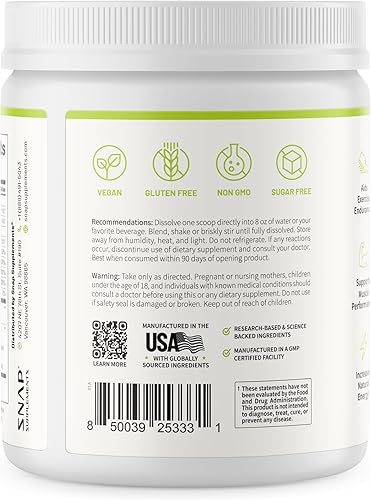 Miniatura 9 de Snap Supplements - Reforzador de óxido nítrico orgánico de raíz de remolacha - Flujo sanguíneo y circulación Remolacha superalimento Apoyo de la