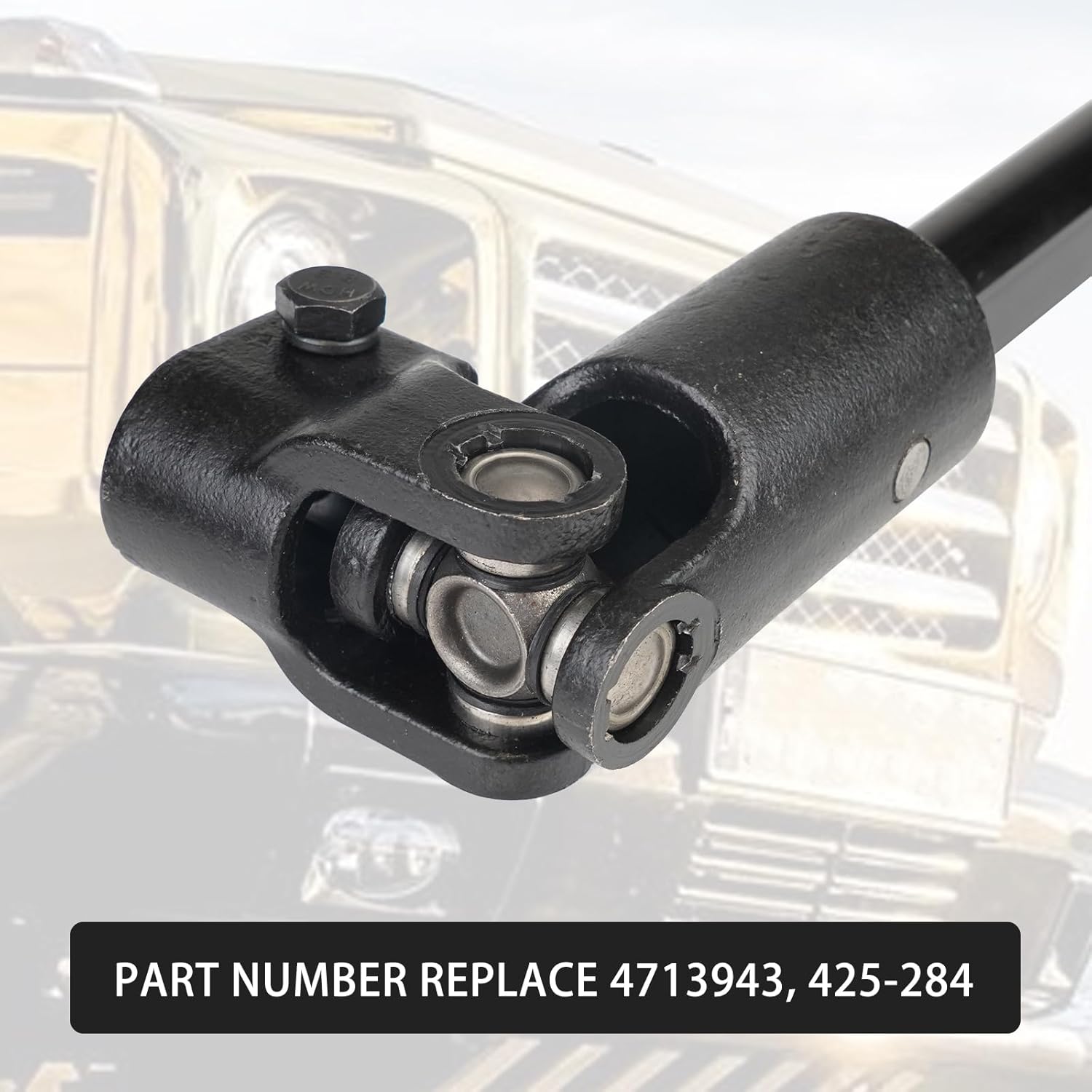 Lower Steering Intermediate Column Shaft Compatible with Jeep Cherokee 1984-1994 Jeep Comanche 1986-1992 Replace 4713943 425-284 Steering Shaft Universal U Joint Assembly