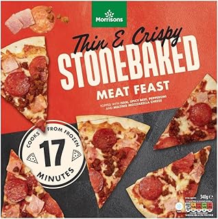 Morrisons Stonebaked Meat Feast Pizza, 340g