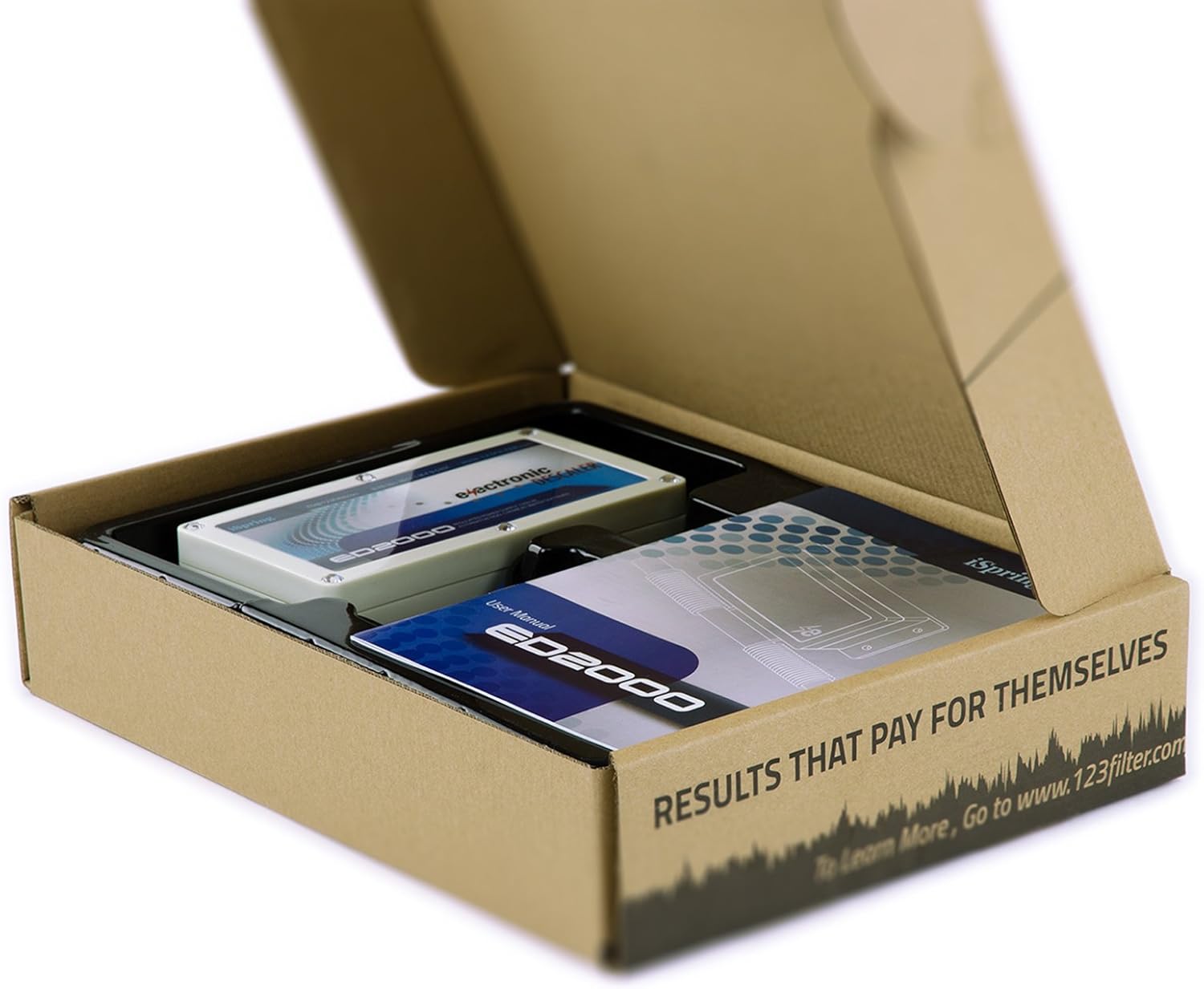 iSpring ED2000 Whole House Water Descaler System, Alternative Electronic Salt-Free Hard Water Conditioner Softener, Reduces Limescale Prevent Deposits Build-up : Everything Else