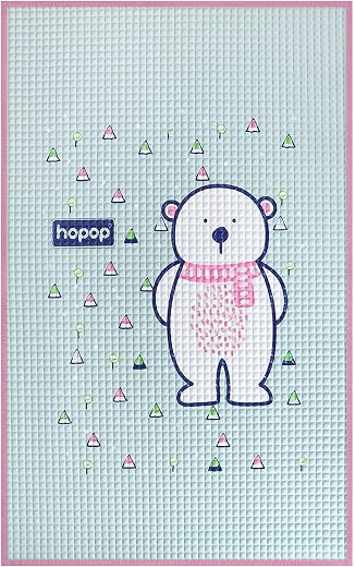 Hopop Air Filled Rubber Mat | Multipurpose Waterproof for Baby Massage or Diaper Change | 100% Soft Natural Rubber Baby Fl...