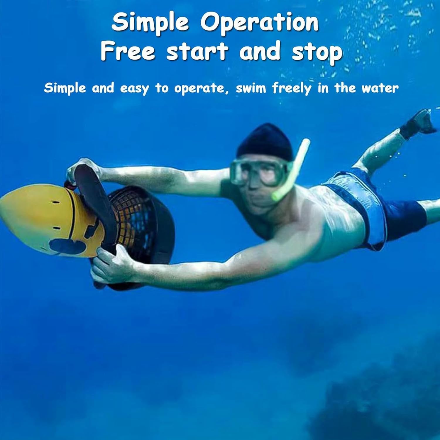 500W Underwater Sea Scooter Scuba Diving Swimming Boosters for Adults Explorer, Lead-Acid Batteries Lake Ocean Pool Under Water Scooter