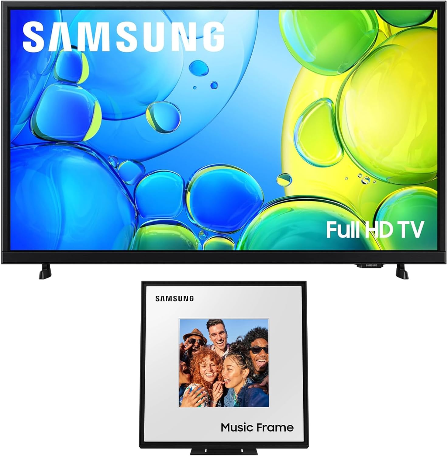 Samsung UN32F6000FFXZA 32 Inch FHD Smart TV with a HW-LS60D 2.0 Channel Photo Frame Speaker (2025)