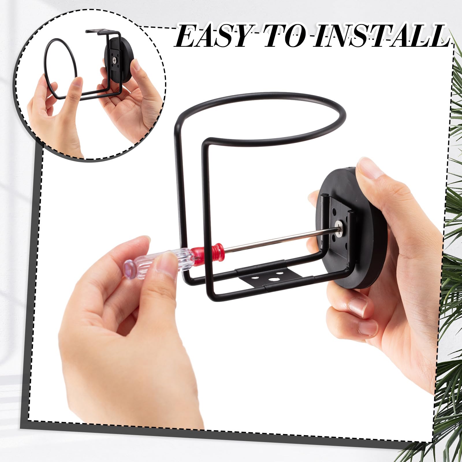 Support Bouteille Magnétique Tondeuse Porte-gobelets Magnétiques Durmmur Lot De 2 - Acier Inoxydable SUS304 Pour Tracteur, Tondeuse, Atelier Porte-tasse Magnétique Fort