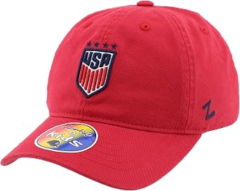 ZHATS Hat U.s. Soccer Officially Licensed Uswnt Youth Adjustable Hat Crest Unisex Child