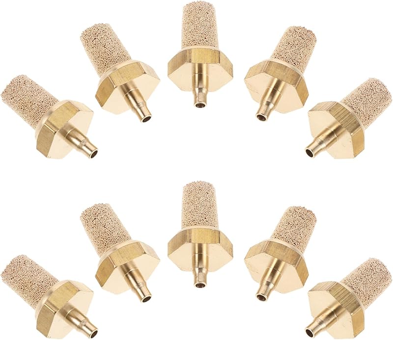 Generic 10pcs Copper Filter Nozzle For Stage Fog Machines - Stage Fog Machine Fitting M3 Filter Adapter Oil Tube Filtration Noise Reduction Replacement Parts