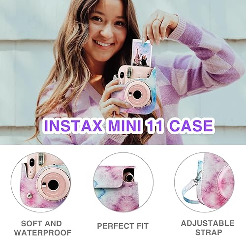 Miniatura 3 de WOGOZAN Kit para Fujifilm Instax Mini 11, accesorios (Instax Mini 11 CasoCorrea de ManoÁlbum para Fuji Instax Mini 11 PelículaSelfie MirrorMarcos de