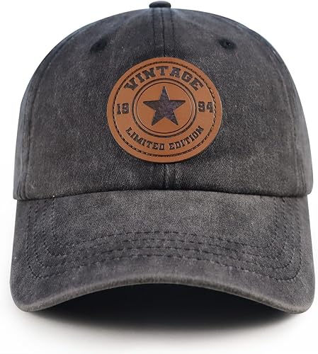 Sombrero vintage para cumpleaños número 90, 80, 70, 60, 50, 40, 30, para mujeres y hombres, vintage 1934, 1944, 1954, 1964, 1974, 1984, 1994