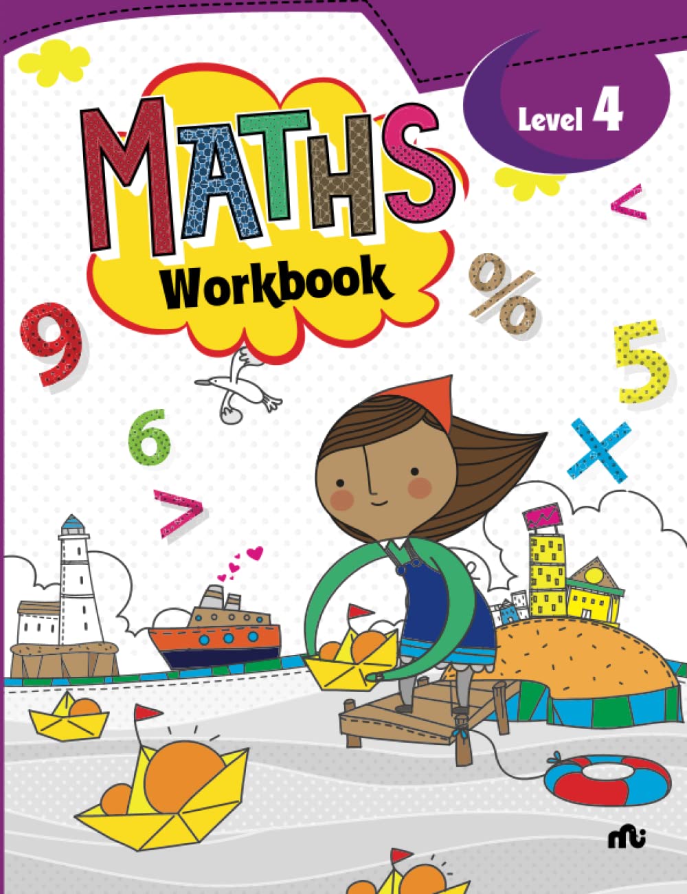 Maths (level 4) Practice Workbook - Vedic Math Activity Book - Multiplication Division Percentage Activity Book for Kids