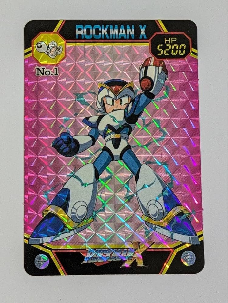 カードダス ロックマンX NO.01 キラ （希少 ロックマンX