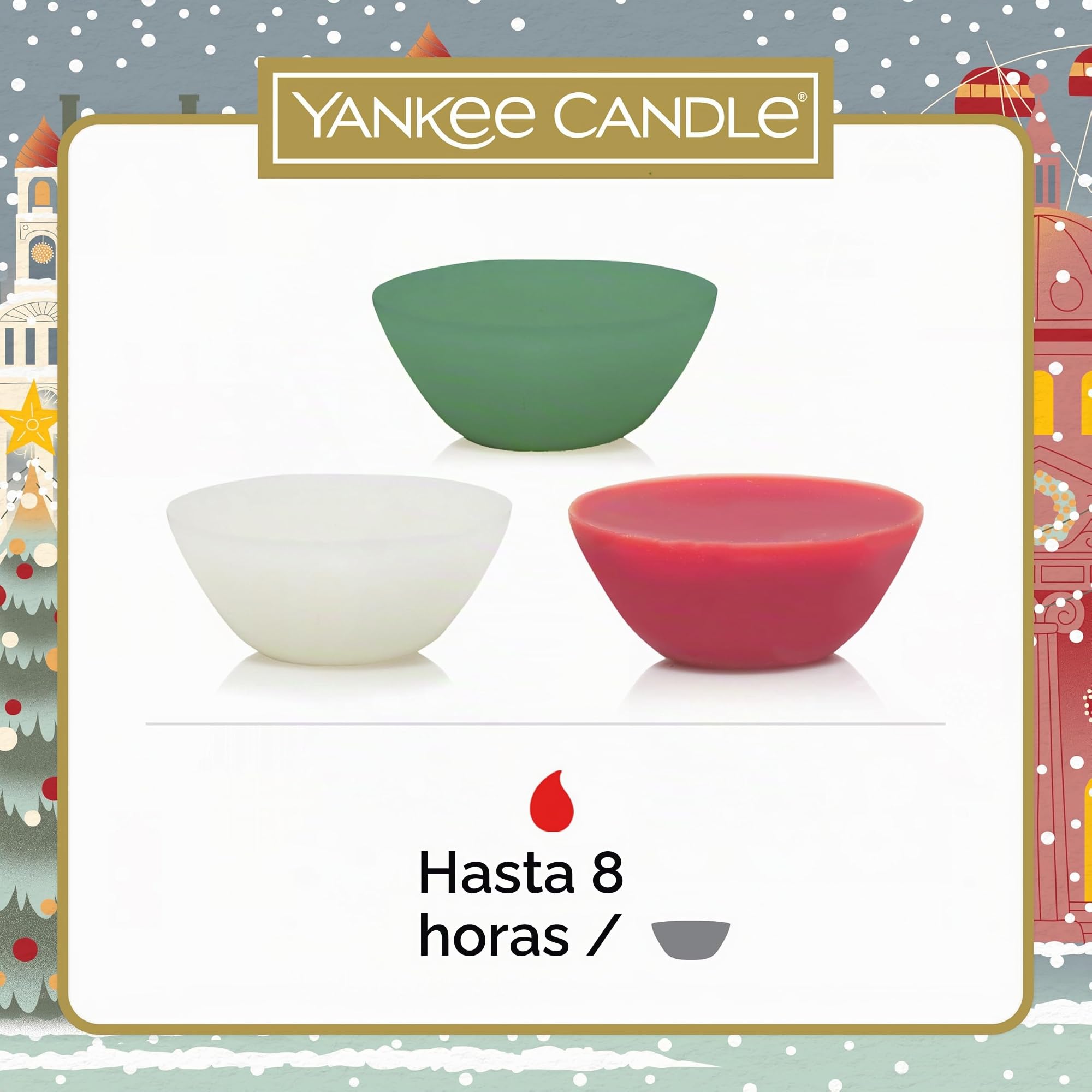 Yankee Candle Juego de regalo | 12 cera perfumada y 1 quemador de cera derretida | de Navidad para mujeres