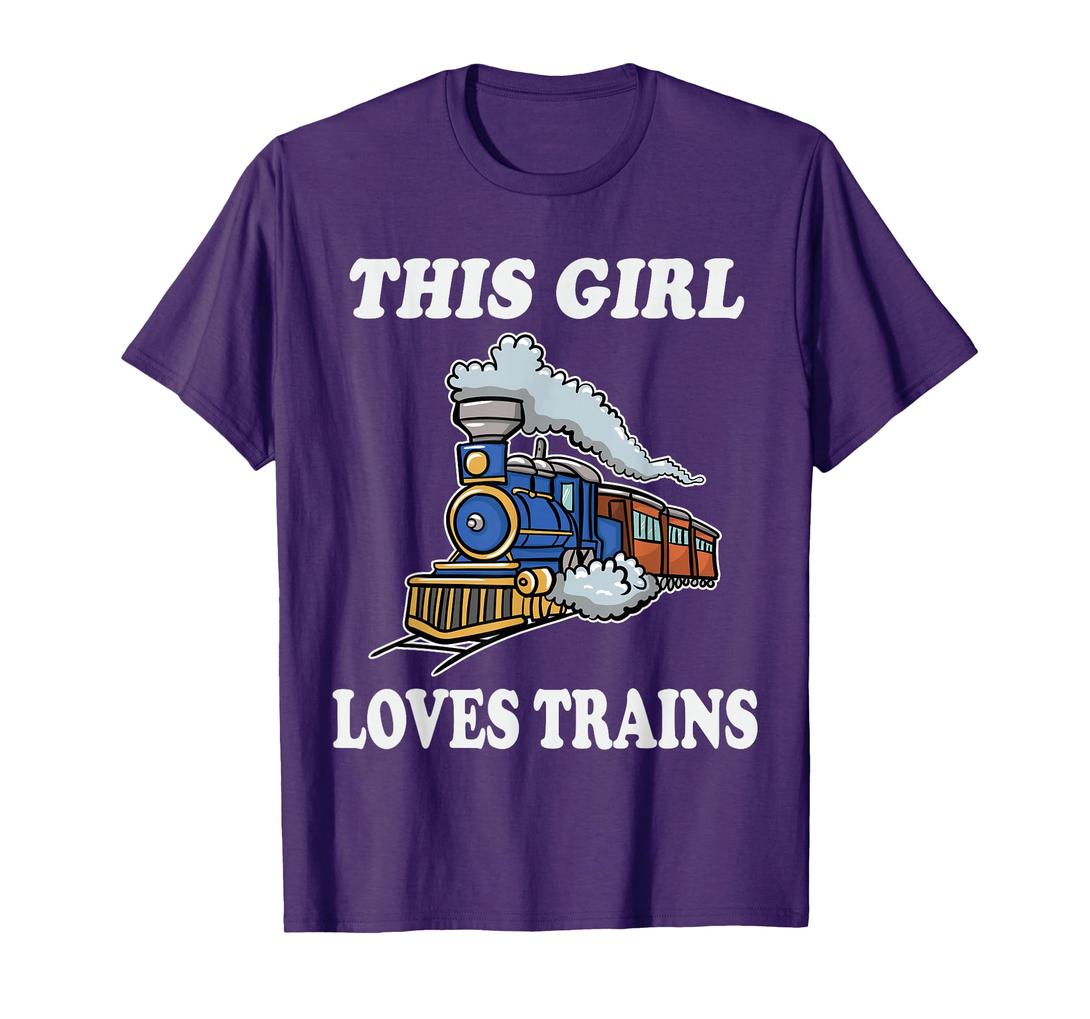 This Girl Loves Trains Train Lover for Women T-Shirt