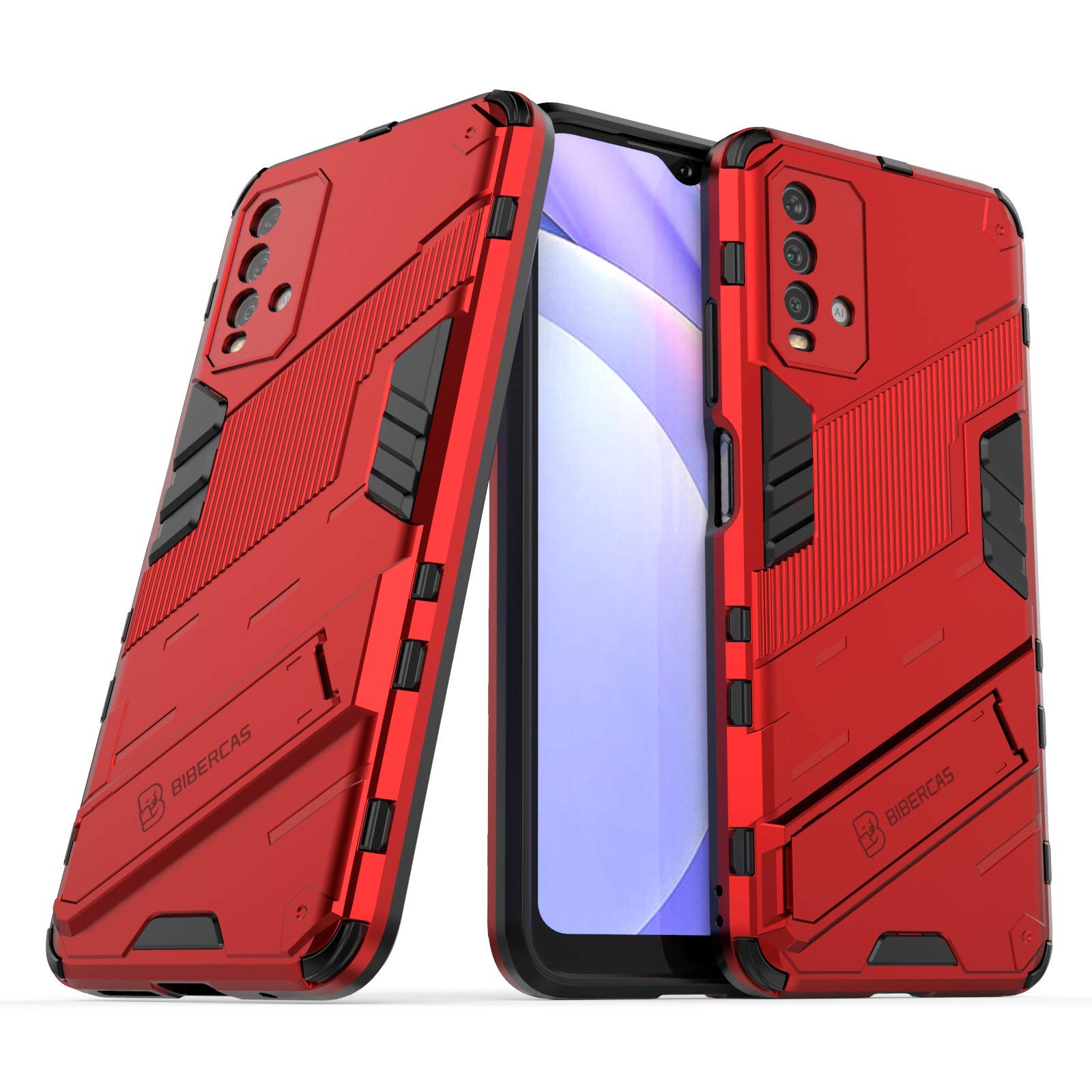 Mobile Mart Shock Proof & Kickstand with Camera Protection Hybrid Back Cover Case for Xiaomi Redmi 9 Power (Red) (B09PVBF1P5) Amazon Price History, Amazon Price Tracker