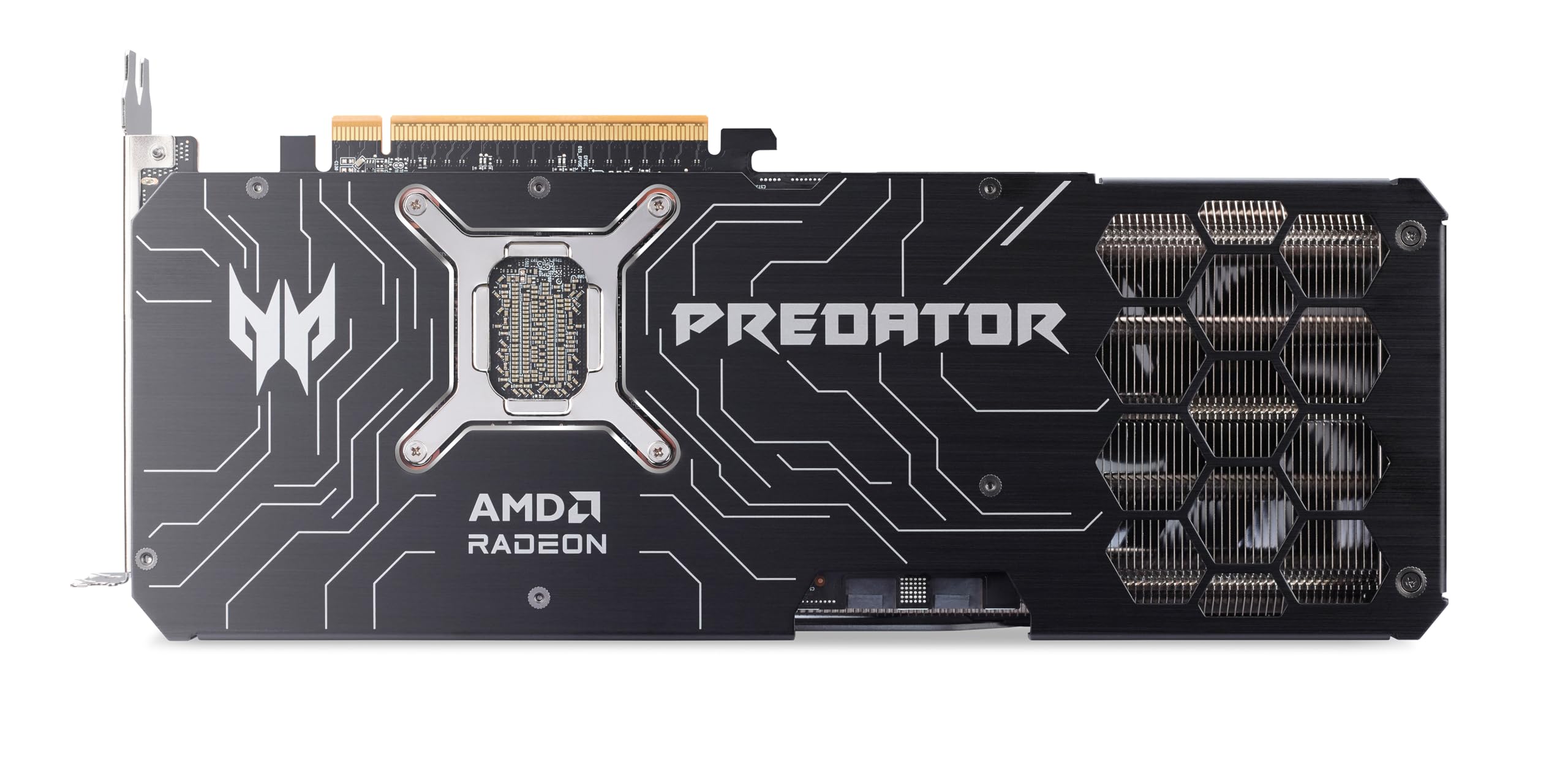 Acer Predator BiFrost Radeon RX 9070 OC - AMD Grafikkarte (16 GDDR6, 256 Bit, PCIe 5.0 x16, 1x HDMI 2.1a 3X DP 2.1) 3X FrostBlade 4.0, 2x8 pin, Slot Space: 2.6