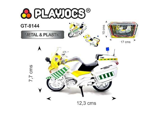 Foto 2 de 5 de PLAYJOCS GT-8144 Moto G. Civil TRÁFICO. Moto de plástico con Piezas metálicas
