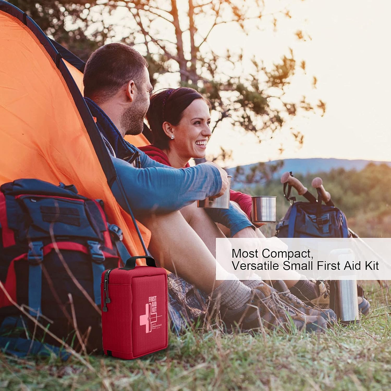 【2021 New】Professional First Aid Kit, Trauma Kit with Labelled Compartments Molle System for Car, Hiking, Backpacking, Camping, Traveling, and Cycling: Health & Personal Care