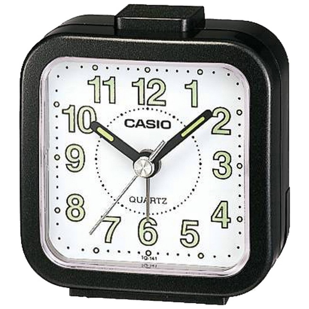 Casio Black Wake Up Timer Tq-141-1Ef Alarm Clock