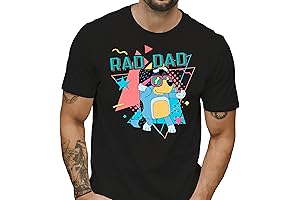 Rad Dad Shirt, Fathers Day Tee, Funny Blue Dog Dad T-shirt
