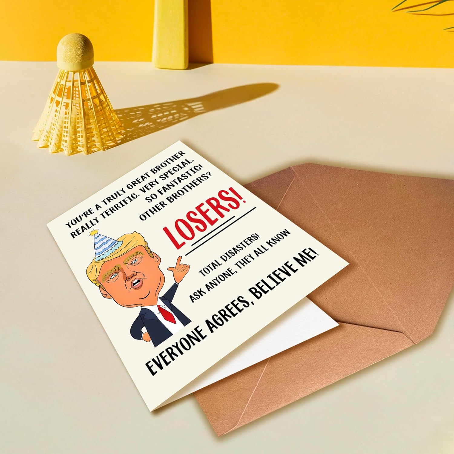 Funny Birthday Card, Universal for Men, Suitable for Him, Unique Birthday Gift for Brothers, (Losers), Friends And Relatives Who Like to Tease, Unique Style. - Image 5