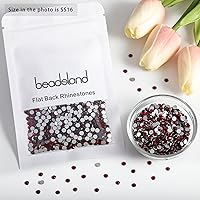 Vista 208 de Beadsland 1440 diamantes de imitación de cristal con parte trasera plana, gemas redondas, sombra dorada, SS20, 0.181-0.189 in