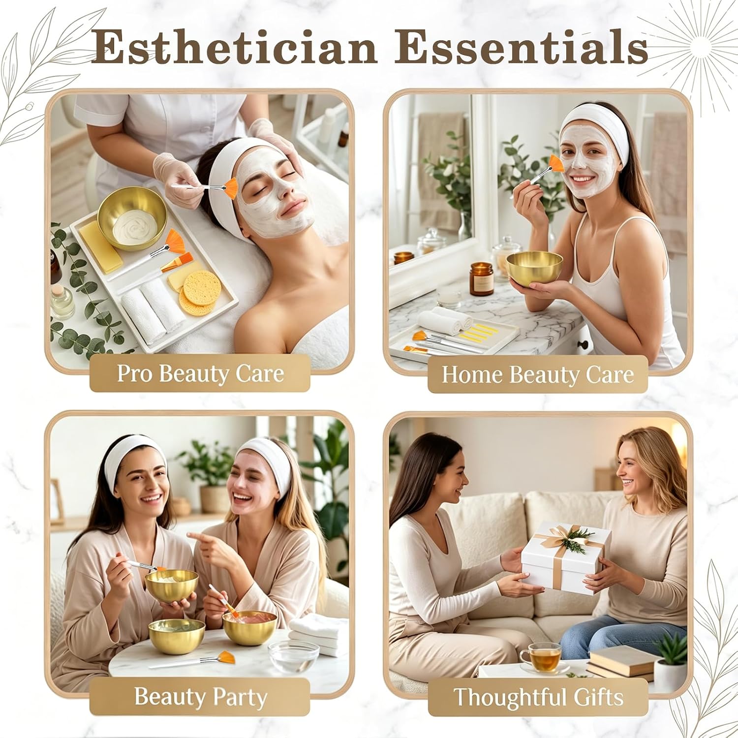 Facial Bowls Esthetician, 36 Pcs Estheticians Supplies Professional, Facials Products for Esthetician Tools