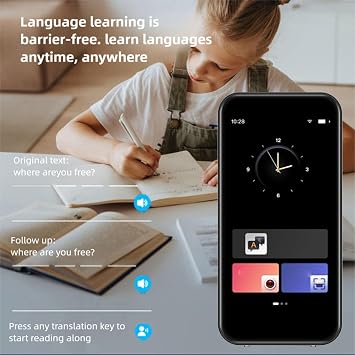 Translator Pen, Smart Scan Reading Pen, No WiFi Needed, 148 Languages, Offline/Record/Photo/Text/ChatGPT Vioce Translation, for Students Adults