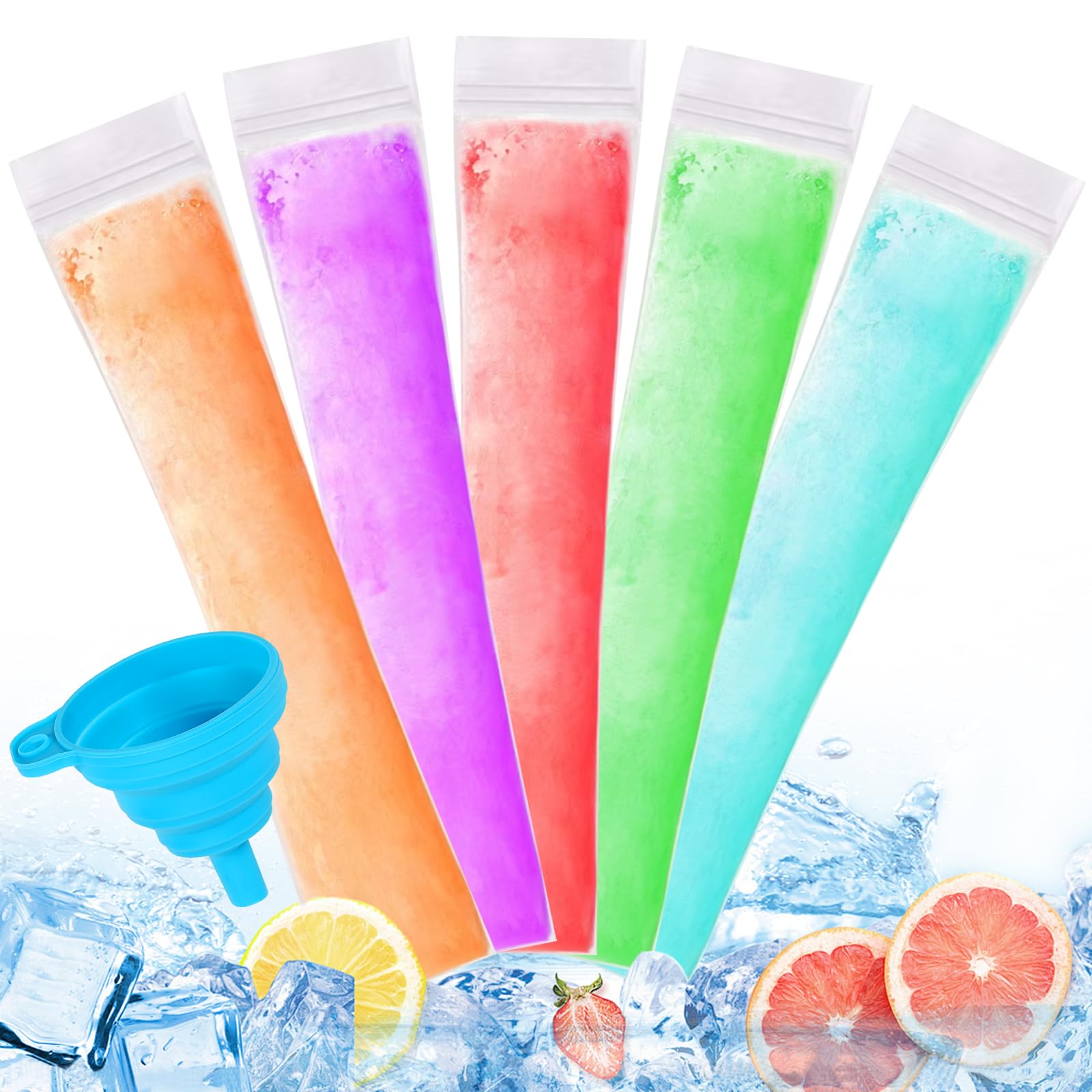 Amazon.com: 300 Disposable Ice Popsicle Mold Bags Comes With A