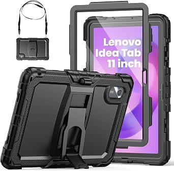 SEYMAC Shockproof Case for Lenovo Idea Tab 2025 / Tab M11 11 inch, Black