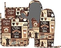 Vista 24 de Manoplas de Horno con Diseño de Hongos, Juego de Agarraderas de Silicona Vintage con Hoja Mágica, Guantes de Cocina Agarraderas Resistentes al Calor